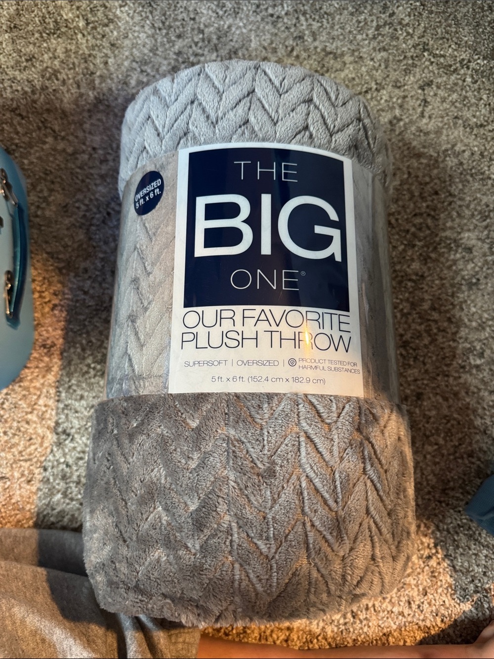 The Big One Plush Throw Blanket - Light Gray